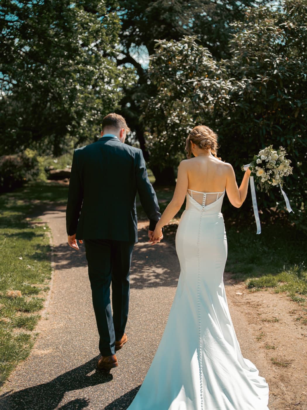 Wedding day portrait in natural light photography