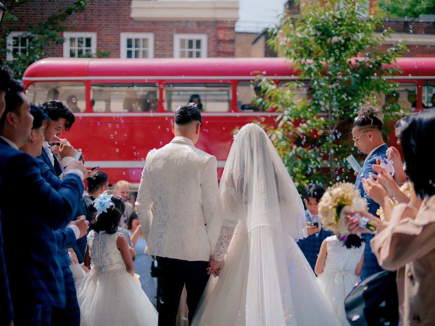Wedding gathering, candid photography London