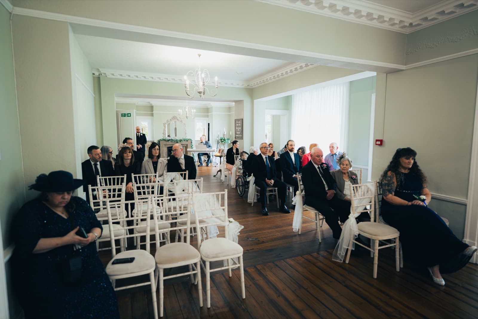The elegant period ceremony room at Ashton Lodge Country House